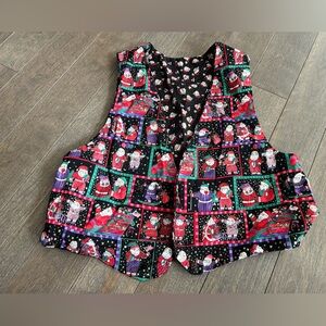 Festive reversible Christmas vest size m/l
